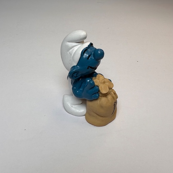 Vintage Smurf Figurine – Beggar Smurf with Sack – Bully W. Germany - Picture 2 of 8